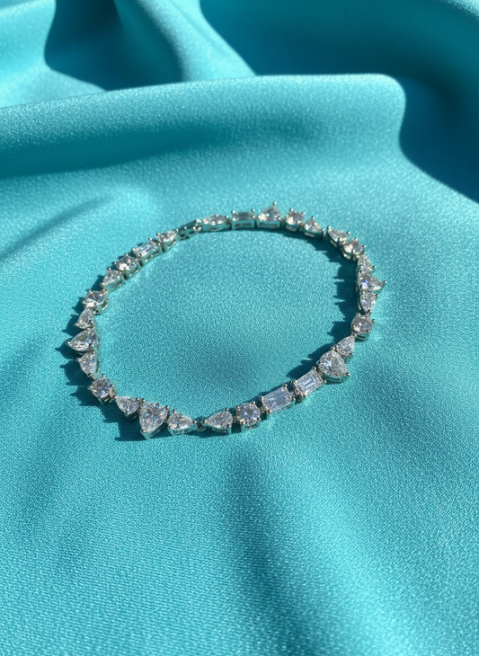 Mixed-Cut Stone Baguette Bracelet