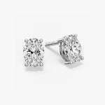 Classic Pear Solitaire Studs