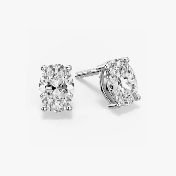 Classic Pear Solitaire Studs