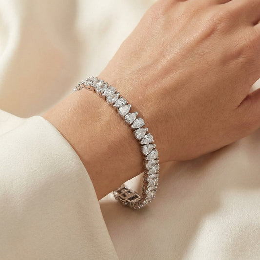 Pear Cut Tennis Bracelet