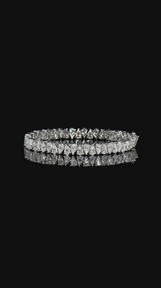 Pear Cut Tennis Bracelet