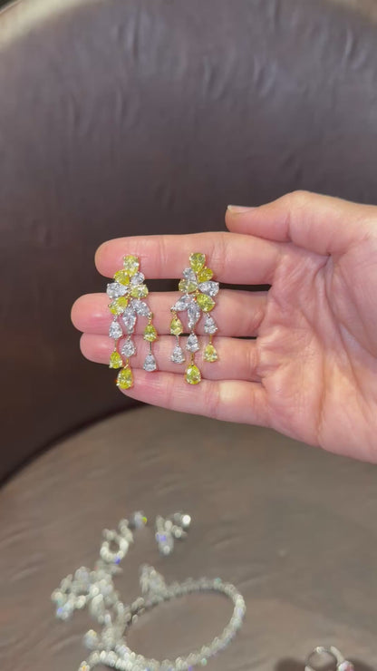 Golden Cascade Earrings