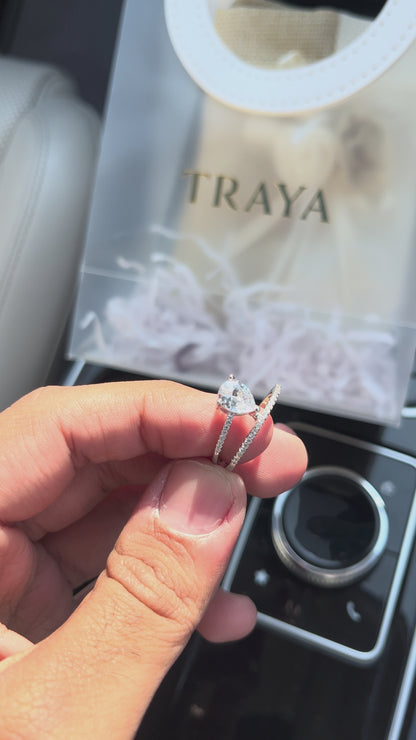 Solitaire Pear-Cut Ring
