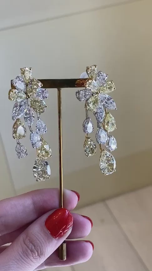 Golden Cascade Earrings