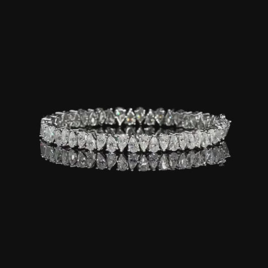 Pear Cut Tennis Bracelet
