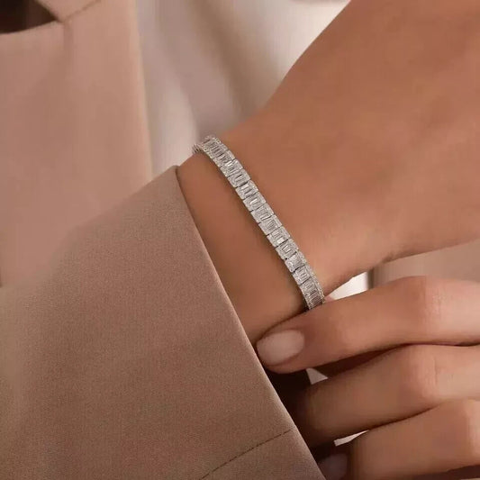 Emerald Cut Tennis Bracelet Signature